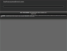Tablet Screenshot of leafvacuumsdirect.com
